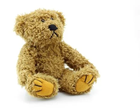 Teddy-bear isolated on a white background Stock Photos