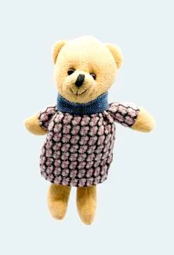 Teddy bear isolated on white background Stock Photos