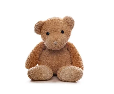 Teddy bear isolated on white background. Foto stock