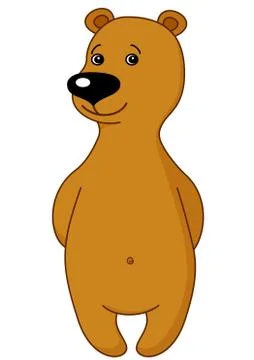 Teddy bear modest Stock Illustration