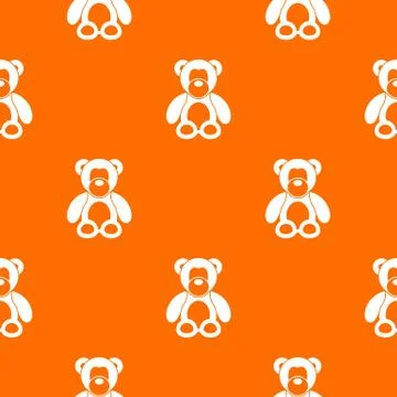 Teddy bear pattern seamless Stock Illustration