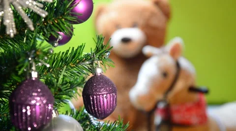 Teddy bear for present Stock Footage 45080378