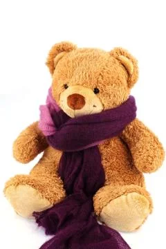 Teddy bear with thermometer Foto stock