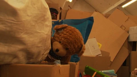 Teddy bear &amp; Toy Donations Stock Footage 112729592