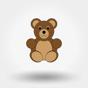 Teddy bear toy Stock Illustration