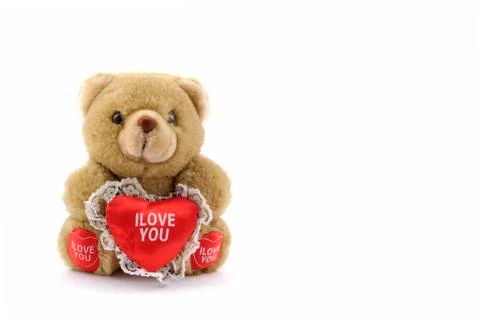 Teddy bear for velantine Stock Photos