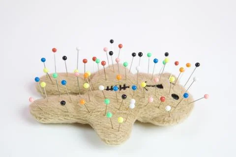 Teddy bear voodoo Stock Photos