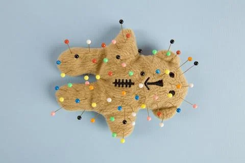 Teddy bear voodoo Stock Photos