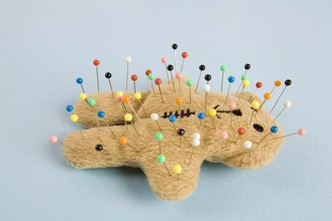 Teddy bear voodoo Stock Photos