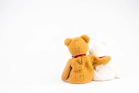 Teddy bear on white background Stock Photos