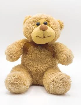 Teddy Bear on white background Stock Photos