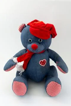 Teddy bear on a white background Foto stock