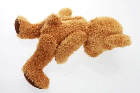 Teddy bear on white Stock Photos