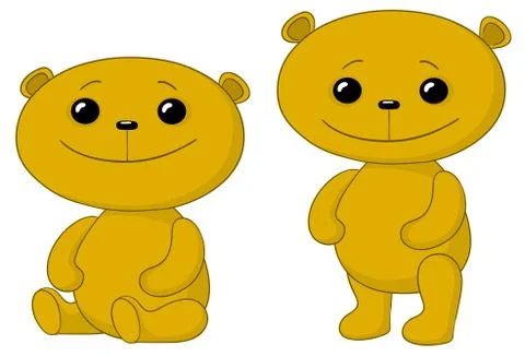 Teddy bears friends Stock-Illustration