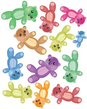 Teddy bears Stock Illustration