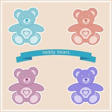 Teddy bears Stockillustratie