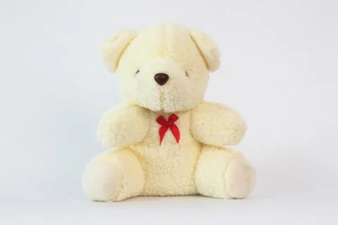 Teddy bears on a white background. Stock Photos