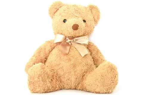 Teddy bears on a white background Stock Photos