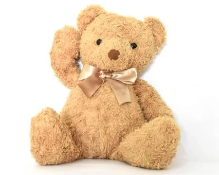 Teddy bears on a white background Stock Photos