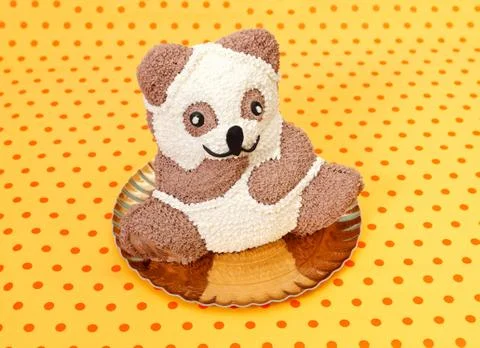 Teddybear cake Stock Photos