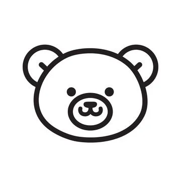 Teddybear head vector Stock Illustration