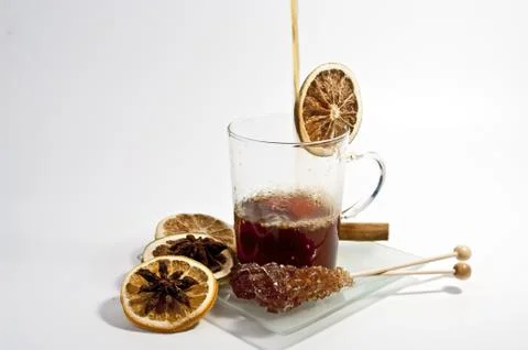 Tee eingießen Foto stock