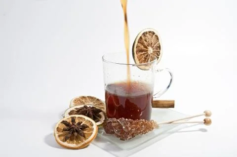 Tee eingießen Stock Photos