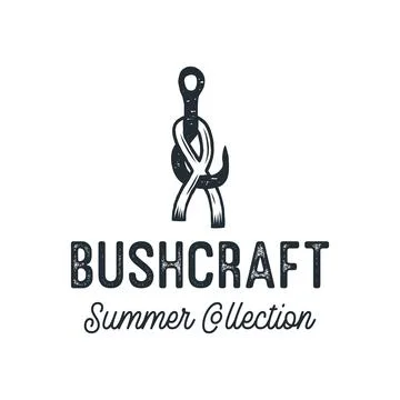 Tee graphic with angling hook Stock-Illustration