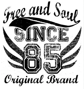 Tee graphic design Stock Illustration