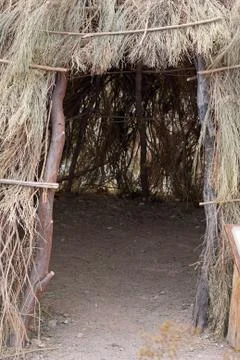 Tee pee made with branches Stock-Fotos