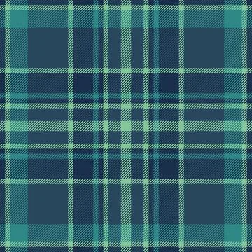 Tee seamless check vector, horizontal fabric textile texture. Official back.. Stock Illustration