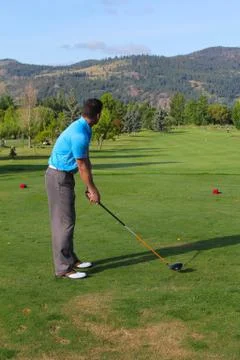 Tee shot Stock Photos