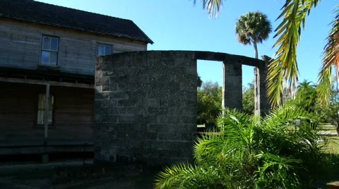 Teed House Pan Stock Footage 305344