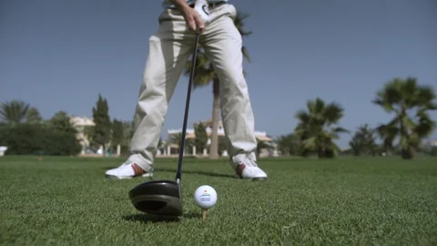Teeing off Stock Footage 128633745