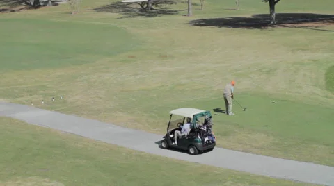 Teeing off (Golf) Stock Footage 48964755