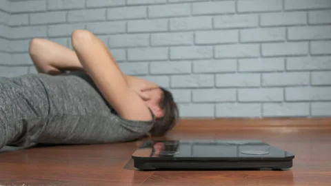 Teen anorexia problems. Stock Footage 279683914