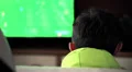 Teen playing with game at home (back view) HD Footage