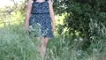teen smelling flowers 8040 HD Footage