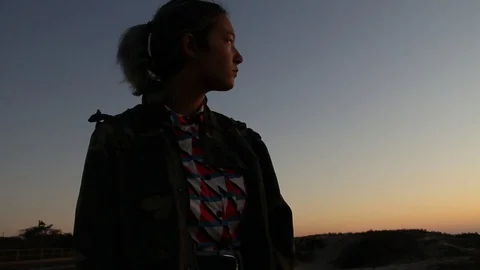 Teen in solitude Stock Footage 123201517