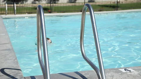 Teenage boy in pool Video stock 61659618