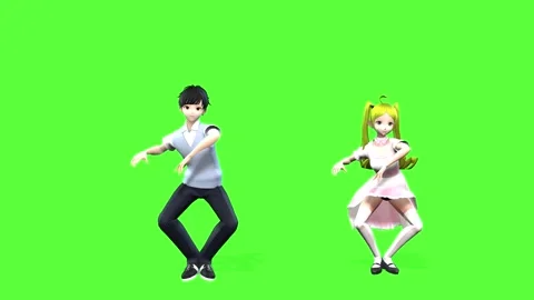 Teenage Characters Dynamic Movement Loop Stock Footage 319534524