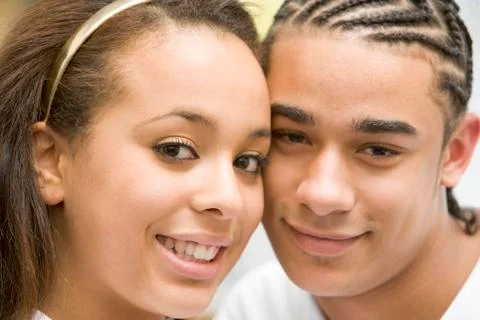 Teenage couple Stock Photos