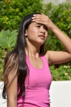 An A Teenage Female Memory Problems Foto stock