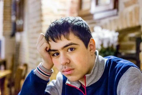 Teenager pensive and brooding Stock Photos