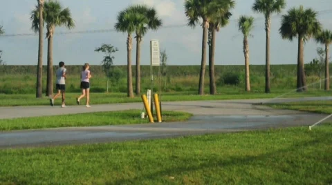 Teenagers Jogging Stock Footage 479601