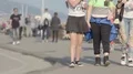 Teenagers in scrubby clothing enjoying a walk in afternoon, new generation HD Footage