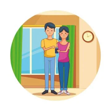 Teenagers using technology 스톡 일러스트