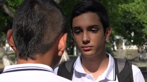 Teens Arguing Or Fighting Stock Footage 64306943