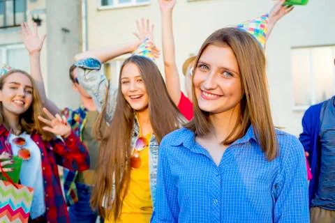 Teens having a party Stock Photos
