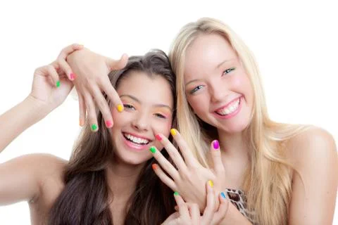 Teens nails Stock Photos